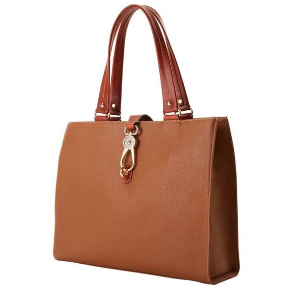 Dooney & Bourke Pebble Grain Large Logo Lock Tote 0390 - Picture 2 of 5